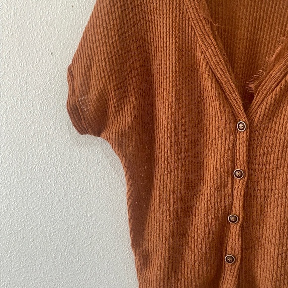 Blu Pepper Oversized Terracotta Knit Top - Picture 8 of 12
